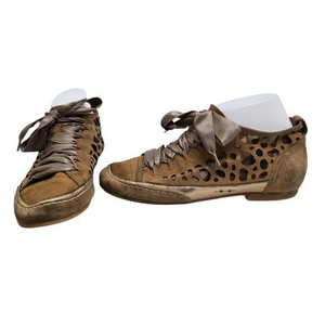Hogl Softline Shoes 8.5 US 6.5 UK Tan‎ Ribbon Perfo